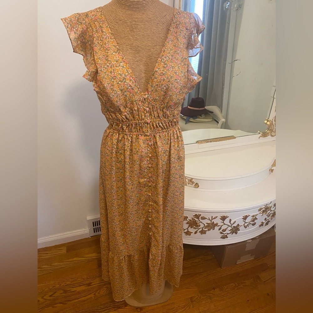 Astr Multicolor Floral Maxi Dress
